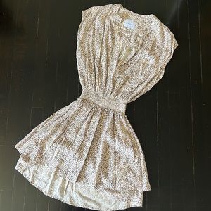 Rails animal print linen dress small